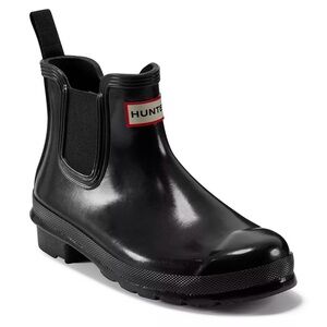 Hunter Women’s Original Gloss Black Chelsea 
Boots Size: 7